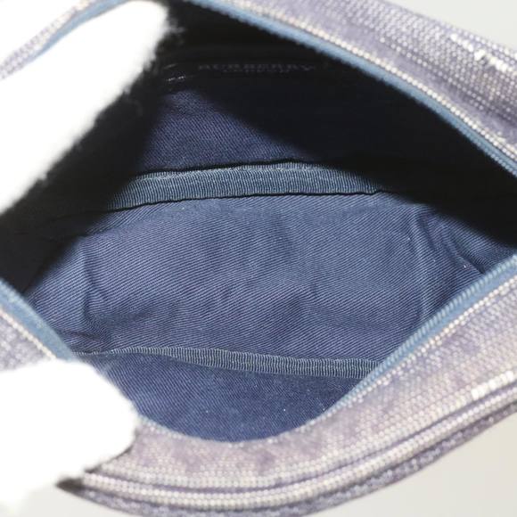 BURBERRY Hand Bag Denim Navy Auth ti1533 - Picture 11 of 16